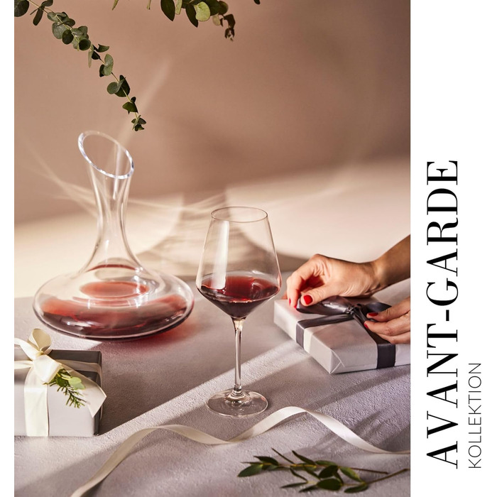 KROSNO Wine Decanter Wine Carafe | 1500 ML | Set of 1 | Avant-Garde Collection | Red Wine Decanter Decanting Carafe | Perfect for Home, Restaurants, and Parties