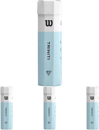 Тенісні м'ячі Wilson Triniti, 4 шт. у упаковці, екологічна упаковка, WRT125200