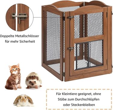 Захисний бар'єр для каміну Unipaws, огорожа для собак, перегородка, 6 панелей, без свердління, білий (коричневий)