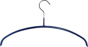 Hagspiel 10-Piece Metal Clothes Hangers, Non-Slip Coated, Black for Children, Teens, Length 36 cm