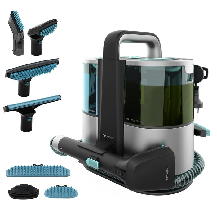 Пилосог Cecotec Conga 1700W 3-в-1 для чищення килимів та м'яких меблів, резервуари 1600/950 мл, радіус 9м