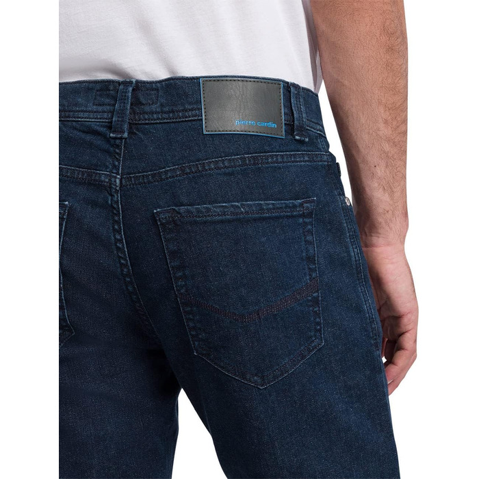 Джинси чоловічі Pierre Cardin Lyon, синій Stonewash, завужений крій 38W/30L
