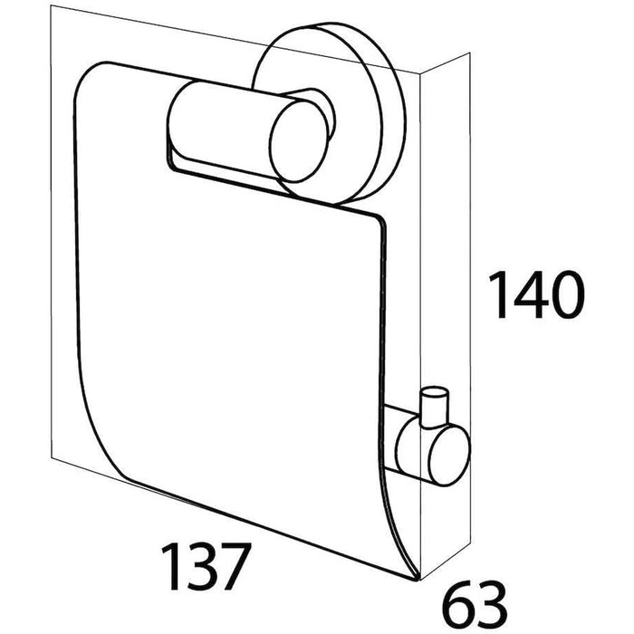 Tiger Boston Stainless Steel Toilet Paper Holder - Wall Mounted, Brushed Finish, Single Roll