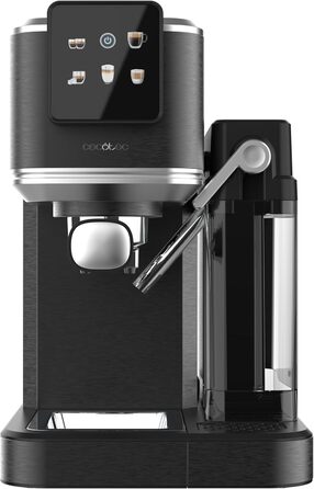 Кавомашина еспресо Cecotec Power Espresso 1350 Вт, 20 бар, сенсорний дисплей, резервуар 1.5л, капучинатор, подвійний холдер