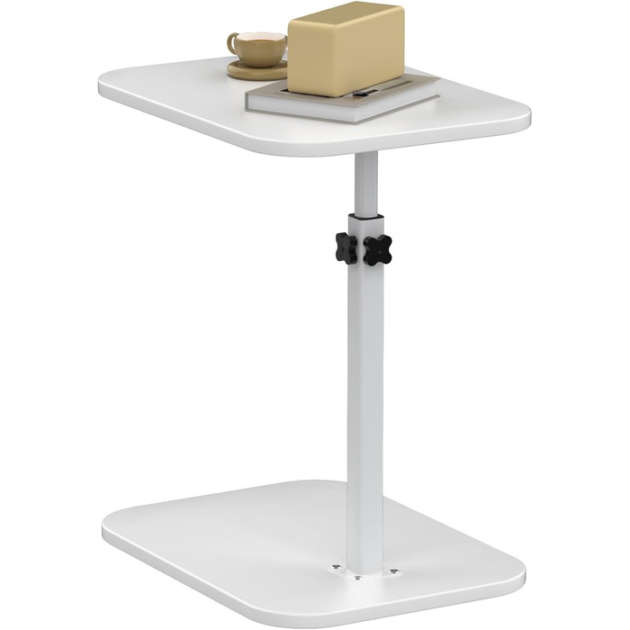 Зручний столик для ноутбука в ліжко - Lapdesk, складний, регульований, портативний, білий (40 x 30 x 80 см)