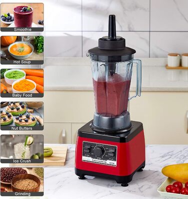 BioloMix Stand Mixer 2200W SmoothieMixer, Self-Cleaning Function, High-Performance Mixer with 2L BPA-Free Container A8700