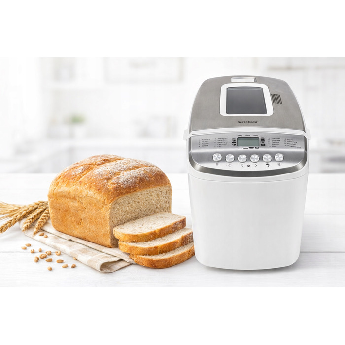 Хлібопічка SilverCrest SBB 850 F2 — автоматична випікачка для хліба, йогурту та джему