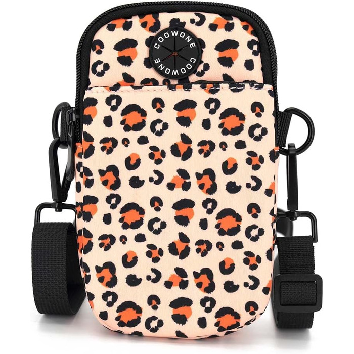 Сумка для ласощів для собак COOWONE з тримачем для відходів, поясна сумка для собак, сумка для цуценят для прогулянок, тренувань, біла/рожева Leopard 2.0