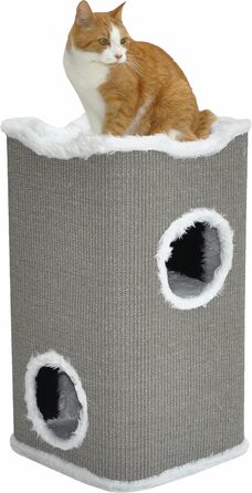 Котячий будиночок Nanook Toni: міцний когтетоп з 2 печерами та лежаком, 74 см