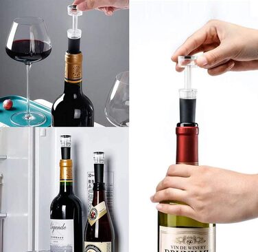 Corkscrew Wine Set, Wine Opener, Vacuum Pump Corkscrew Luxury Bottle Opener for Red Wine with Elegant Gift Box