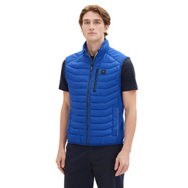 Жилет чоловічий TOM TAILOR Hybrid з коміром, розмір L, колір Hockey Blue