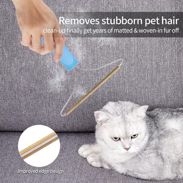 Набір для видалення шерсті домашніх тварин 5 шт. для собак та котів (довгошерсті/короткошерсті), ролики для меблів, повторне використання