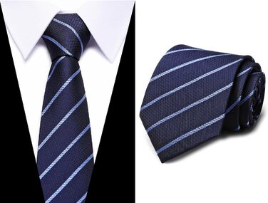 Чоловічий набір краваток (6 шт.) Jacquard: блакитні в смужку, з павлином, золотом та червоною квіткою