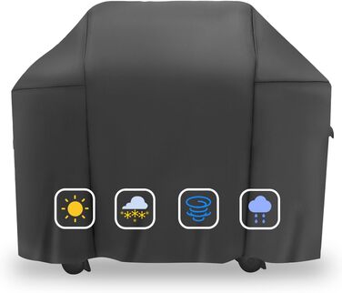 Чохол для гриля Weber Spirit 200/300, водонепроникний, UV-захист, 132 см, для газового гриля, важкий захист