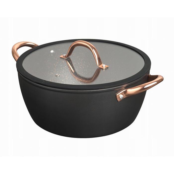 Набір каструль та сковорідок MG Home Rose Gold, 8 предметів, для індукційних плит