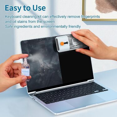 Набір для чищення клавіатури 12 в 1: очищувач екрану, клавіатури, телефону, MacBook, ПК (блакитний)
