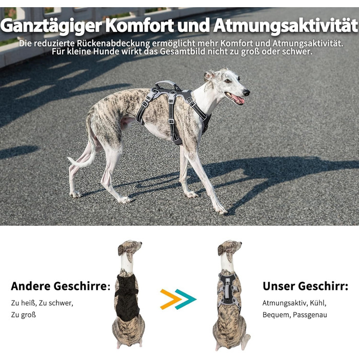 Шлейка безпеки для собак Huntboo, анти-пробіжна, світловідбиваюча з м'якою ручкою, регульована жилетка для маленьких собак, для прогулянок та тренувань (S), чорна, X-Small (упаковка з 1)