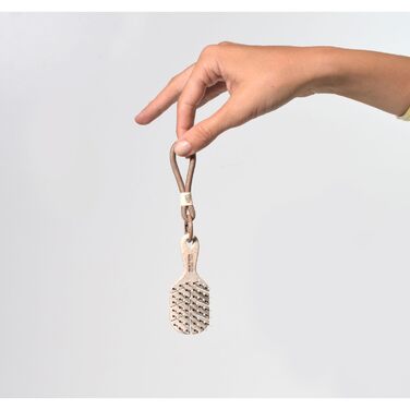 Beter – Натуральна міні-щітка для волосся з пшеничної волокна, антистатична, для всіх типів волосся, для мокрого та сухого волосся (набір: натуральна волокна + аксесуар)