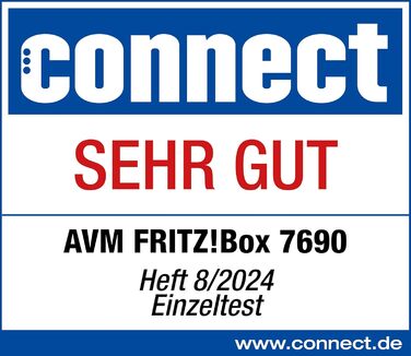 Роутер FRITZ!Box 7690: Wi-Fi 7, DSL, VDSL, ADSL, Mesh, DECT, підтримка швидкості до 300 Мбіт/с