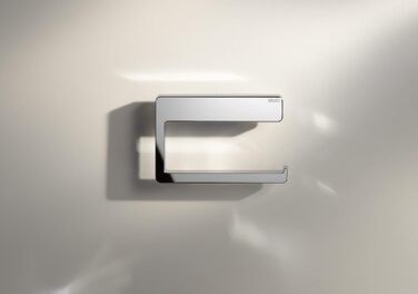 Metal toilet paper holder, high-gloss chrome finish, open design, toilet roll holder for bathrooms and guest toilets, Moll