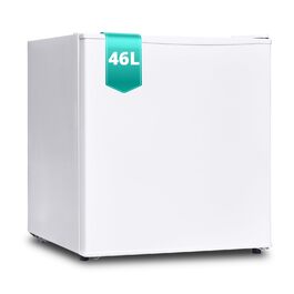 Міні-холодильник SMETA 48L з морозильною камерою, 230V. Тихий настільний холодильник для офісу, кемпінгу, спальні та готелю. Регульований термостат, 39dB, 0-10℃