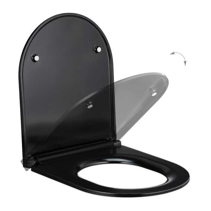 Relaxdays Toilet Seat with Soft-Close Mechanism