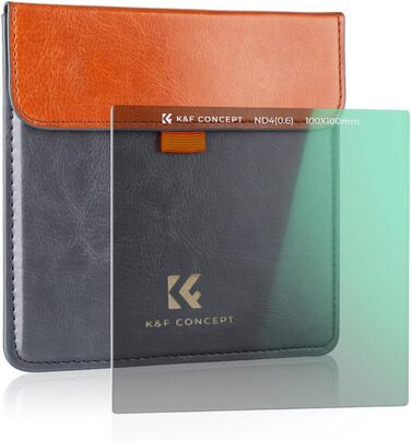 Набір фільтрів K&F Concept Nano-X: квадратний фільтр, адаптерні кільця (8 шт.), ND4