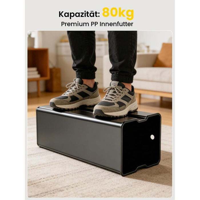 Сміттєвий відер з двома відсіками YEAUPE PRO для кухні, 40л (2x20л), педальний смітник із нержавіючої сталі