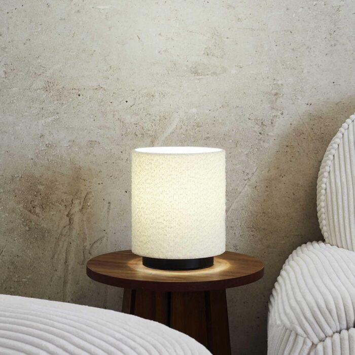 Настільна лампа HOME DECO FACTORY LA0042 - Елегантний дизайн, матовий тауп, H25 см, для вітальні/спальні