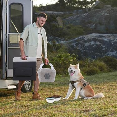 Сумка для зберігання корму для тварин, 2 шт., складана, BPA-free, харчова, для домашніх тварин, зберігає свіжість, для кемпінгу, перевезення, подорожей, прозора