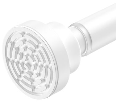 Штанга для штор без свердління AIZESI, 80-195 см, телескопічна, діаметр 22 мм, для ванної, вікна, шафи, біла