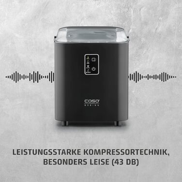 Машина для приготування льоду Caso IceChef Compact: швидке приготування, 1л бак, самоочищення, з лопаткою