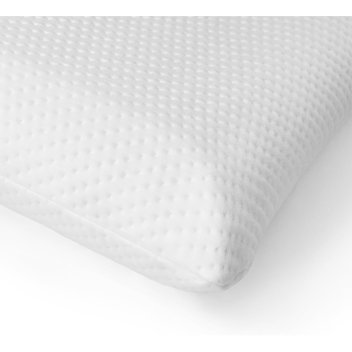 Mr. Sandman Ergonomic Pillow 40x80, Neck Pillow with 2 Pillowcases, Visco Pillow perfectly suitable for stomach sleepers, back sleepers, and side sleepers, Memory Foam Pillow