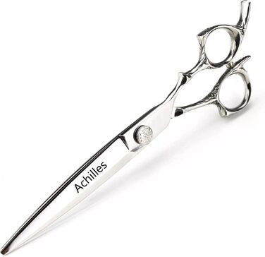 Ножиці для грумінгу собак Achilles Professionelle, 7 дюймів - високоякісний японський сталь, сріблясті