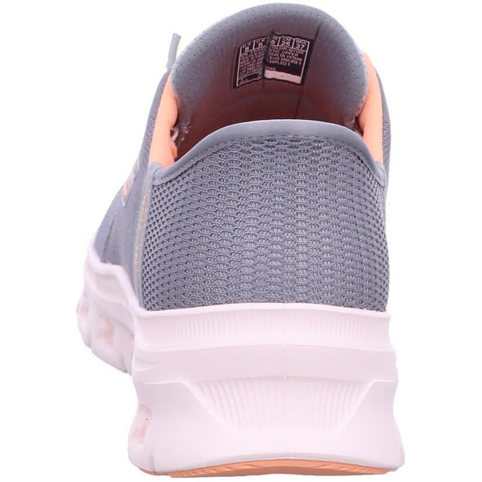 Кросівки Skechers Glide-Step Vibey Hands Free Slip-ins для жінок, сірі та помаранчеві, 38 EU