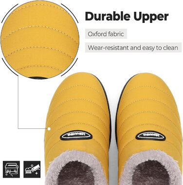 Тапочки халатні зимові Mishansha для чоловіків та жінок, теплі, з плюшевою підкладкою, розмір 35-47, зелені (жовті, 41 EU)