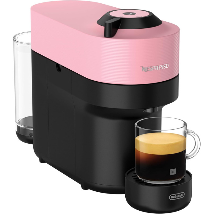 Кавомашина Nespresso Vertuo Pop ENV90.P, рожева, з функцією Cold Brew, Bluetooth, Wi-Fi, 4 розміри чашок, кавомашина Nespresso, комплект привітання