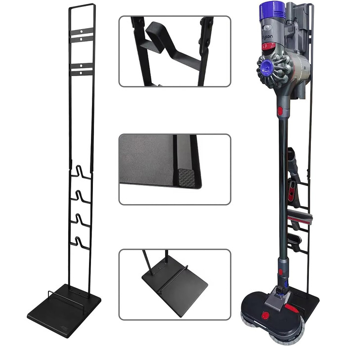 Підставка для вертикального пилососа Dyson V6/V7/V8/V10/V11/V12/V15 Sichler - Органайзер для акумуляторного пилососа