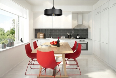 Підвісна лампа LEDLUX, чорна, металева, 1x E27, 80 см
