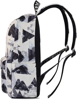 Шкільний рюкзак для дівчаток та хлопців: модний, водонепроникний, з відділенням для ноутбука (Сірий Гора)