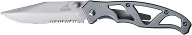 Gerber folding knife with plain edge and pocket clip (tooth length 7.6 cm (EU))