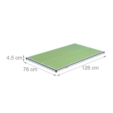 Relaxdays Mini Table Tennis Table in Green