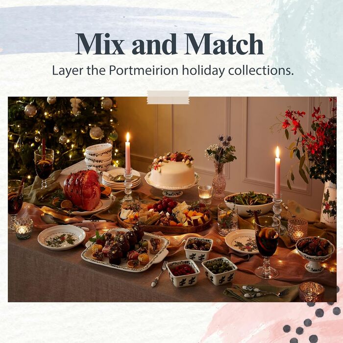 Керамічна соусниця з підставкою Portmeirion Home & Gifts, багатокольорова, 17x18x11 см