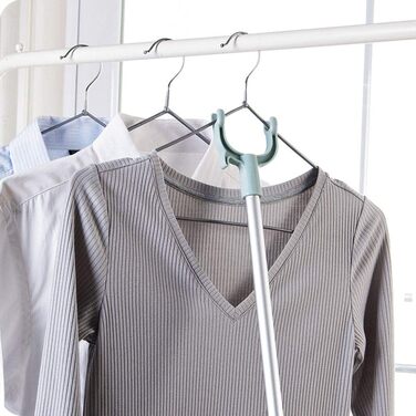 Kagodri Extendable Rods, Adjustable Clothes Hanger with Hook, Aluminum Tube, Clothes Hanger with All-Purpose Hook, a Good Helper at Home for Hanging Shirts, Pants, and Jackets