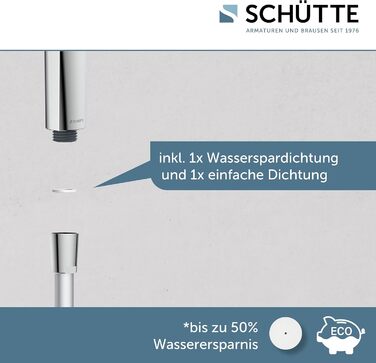 Ручна лійка для душу SCHÜTTE SAMOA RAIN з технологією Samtstrahl: 300+ форсунок, 3 режими, антиналіт | Біла