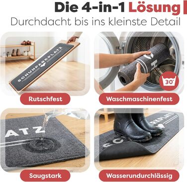 Килимок для дому 40x60 см, стійкий до прання - ідеальний розмір для вхідних дверей. Килимок для дому, килимок з написом 