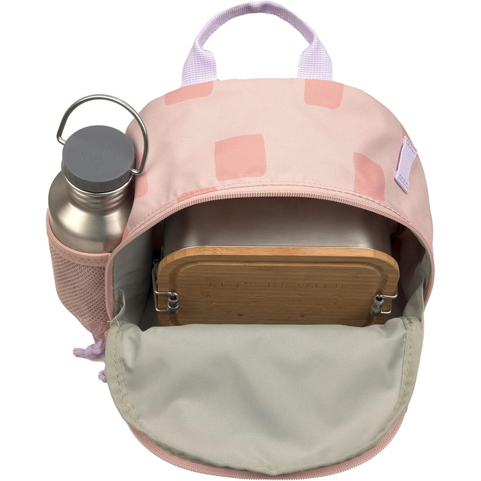 Дитячий рюкзак LÄSSIG з нагрудним ремінцем: ідеальний для садочка (6,5L, від 3 років, рожевий)