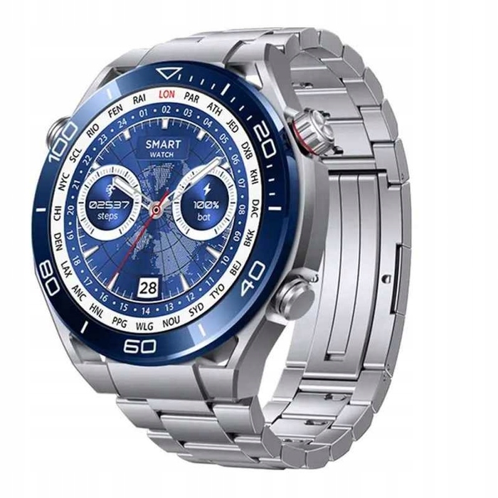 Чоловічий смартгодинник Smart-Trend SMARTWATCH PRO SILVER, чорний