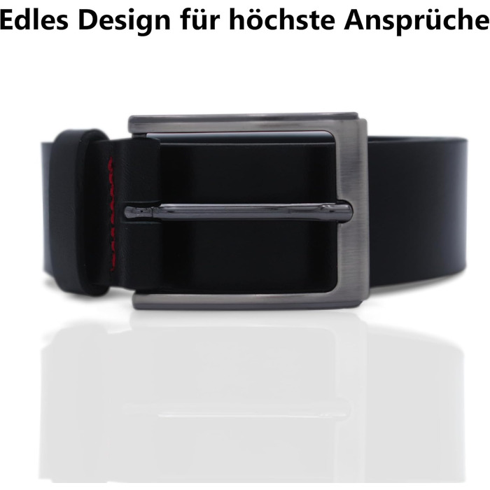 Чоловічий шкіряний ремінь Friedrich Hoffmann Premium - Made in Germany (105 см, 120 см обхвату)