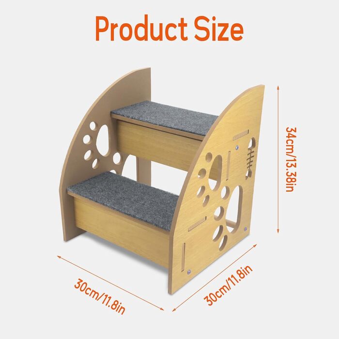 Сходинки для собак, антиковзаюча рамка для дивана, сходинки для собак та котів, 30 см, для дивана, ліжка